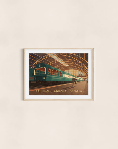 Eastern and Oriental Express Train Travel Poster