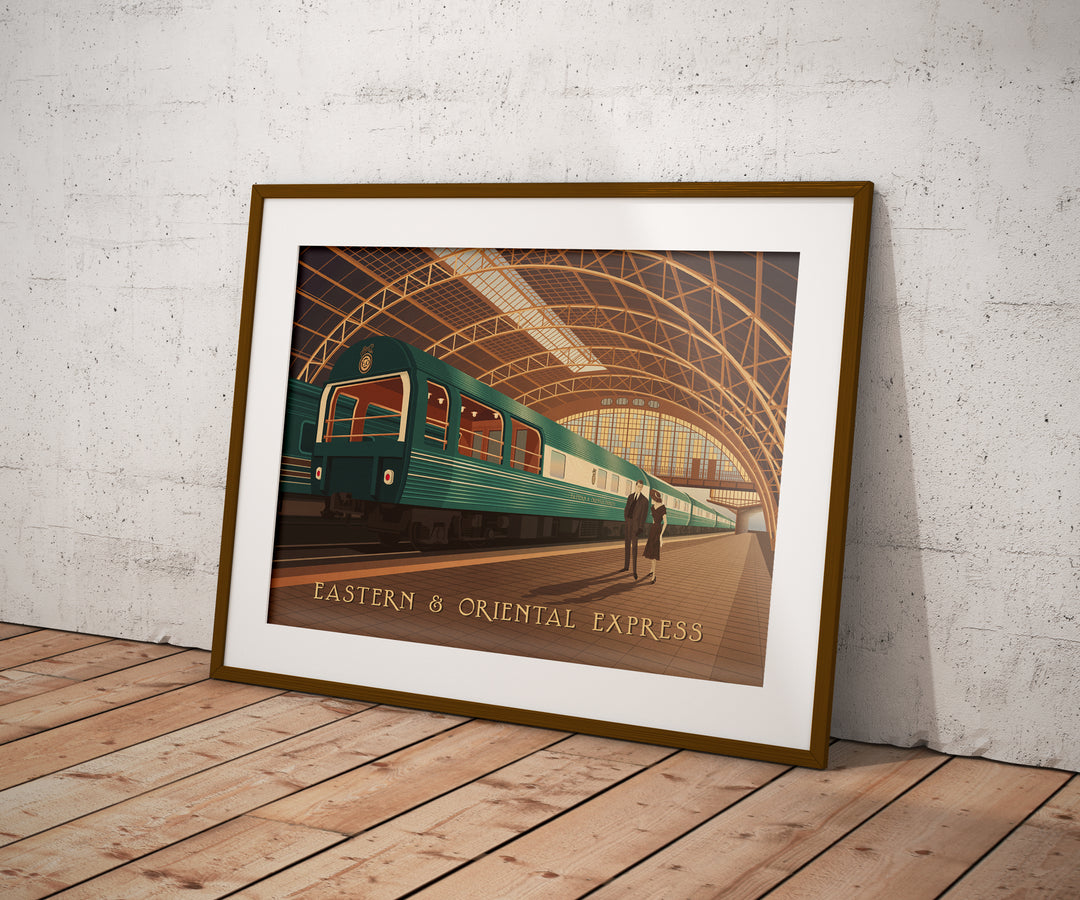 Eastern and Oriental Express Train Travel Poster