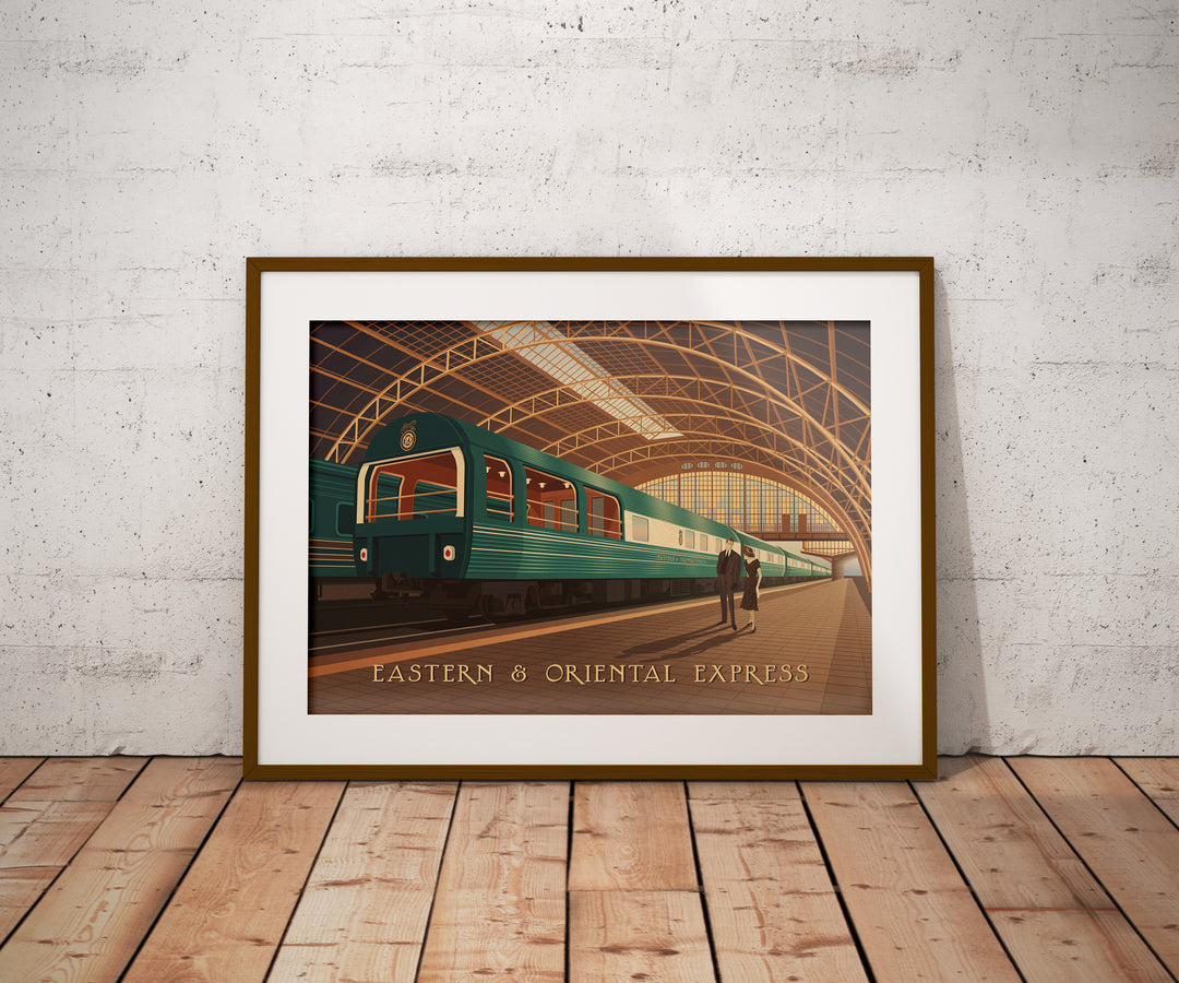 Eastern and Oriental Express Train Travel Poster