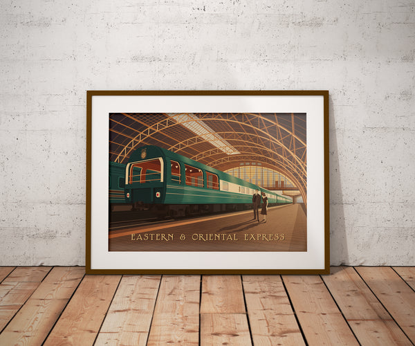 Eastern and Oriental Express Train Travel Poster