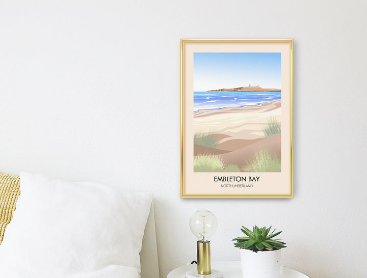 Embleton Bay Northumberland Travel Poster