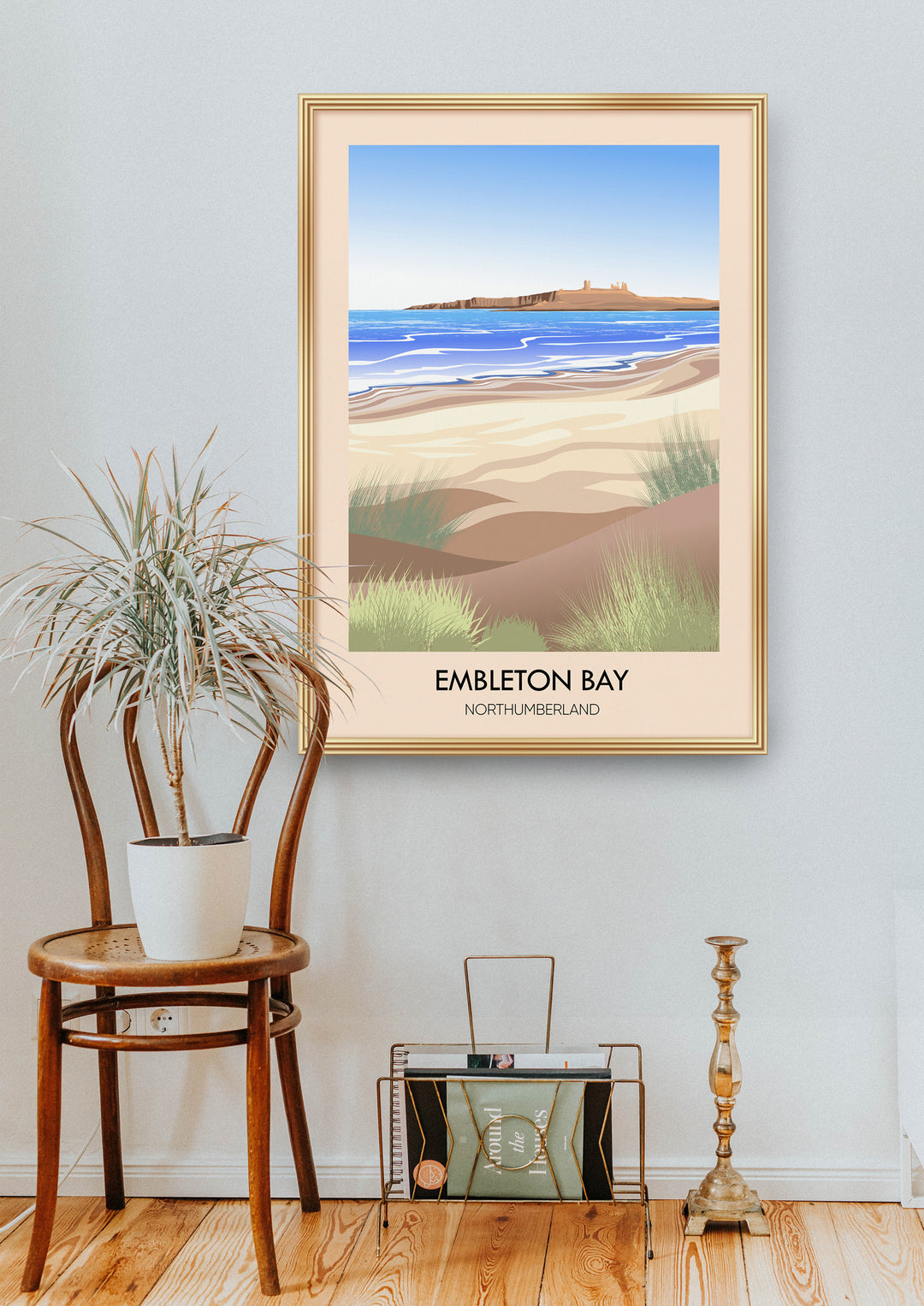 Embleton Bay Northumberland Travel Poster