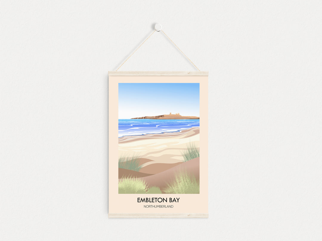 Embleton Bay Northumberland Travel Poster