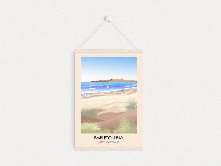 Embleton Bay Northumberland Travel Poster