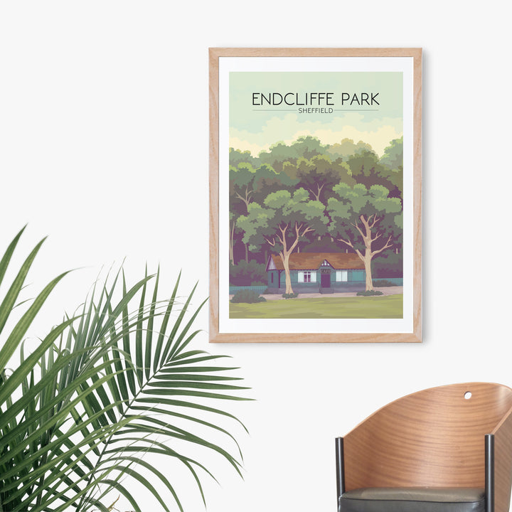 Endcliffe Park Sheffield Travel Poster