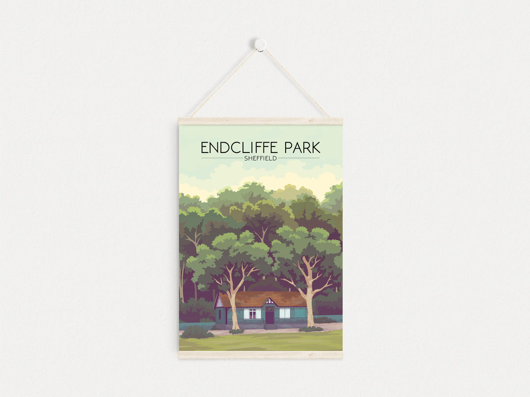 Endcliffe Park Sheffield Travel Poster