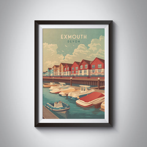 Exmouth Devon Travel Poster