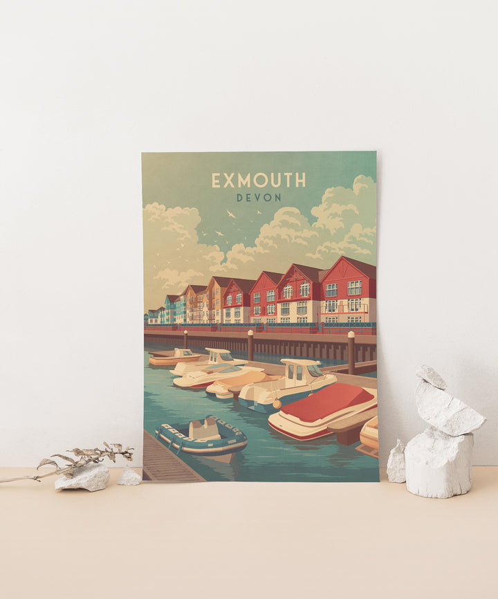 Exmouth Devon Travel Poster