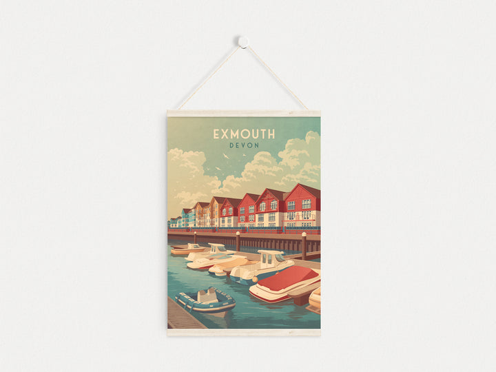 Exmouth Devon Travel Poster