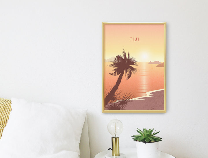 Fiji Minimal Travel Poster