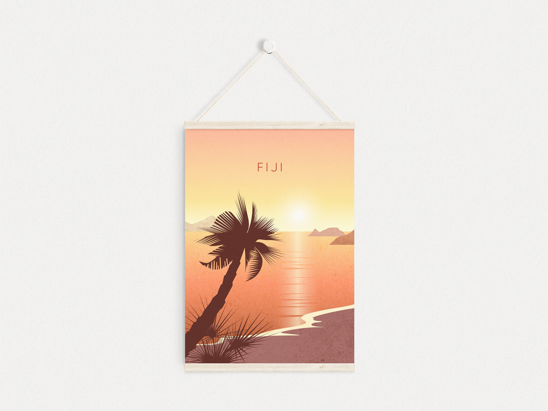 Fiji Minimal Travel Poster