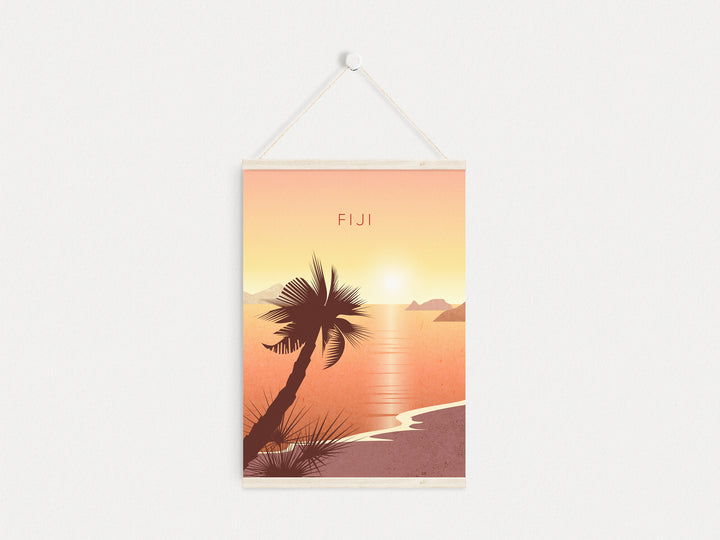 Fiji Minimal Travel Poster