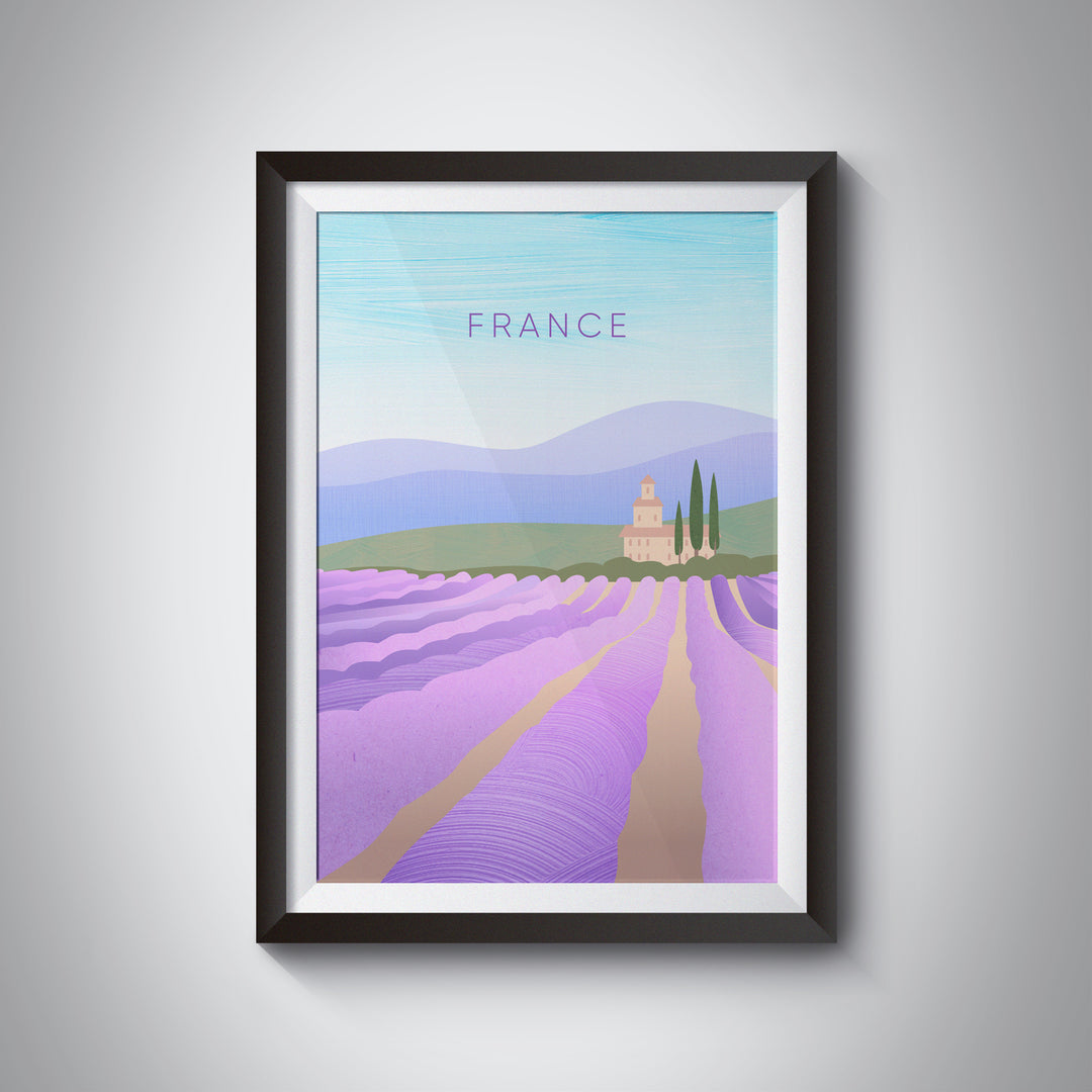 France Minimal Travel Poster