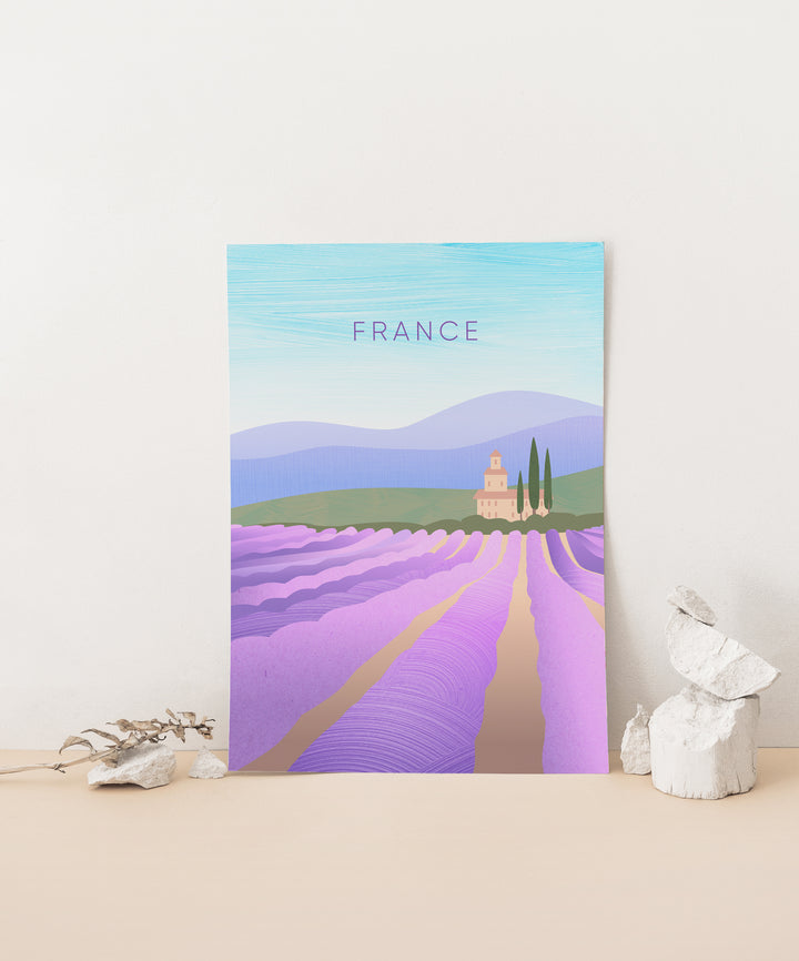 France Minimal Travel Poster