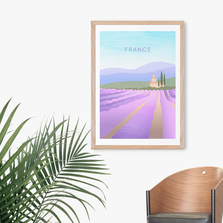 France Minimal Travel Poster