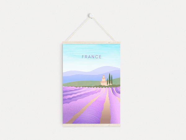 France Minimal Travel Poster