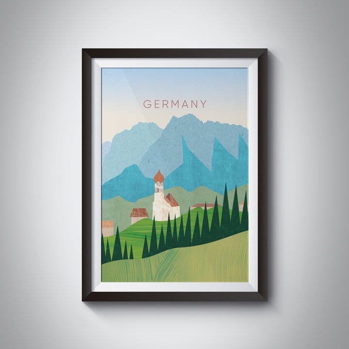 Germany Minimal Travel Poster