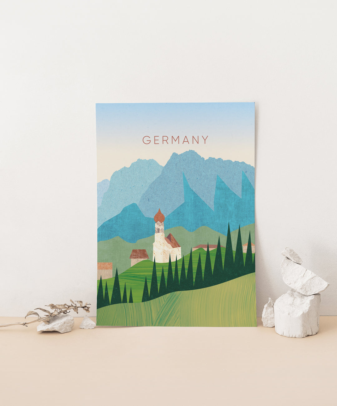 Germany Minimal Travel Poster