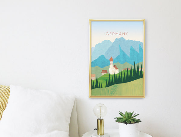 Germany Minimal Travel Poster