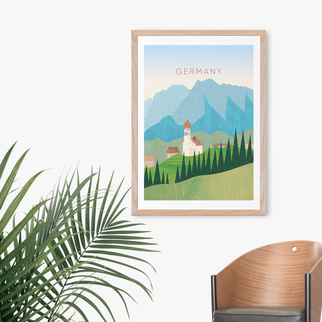 Germany Minimal Travel Poster