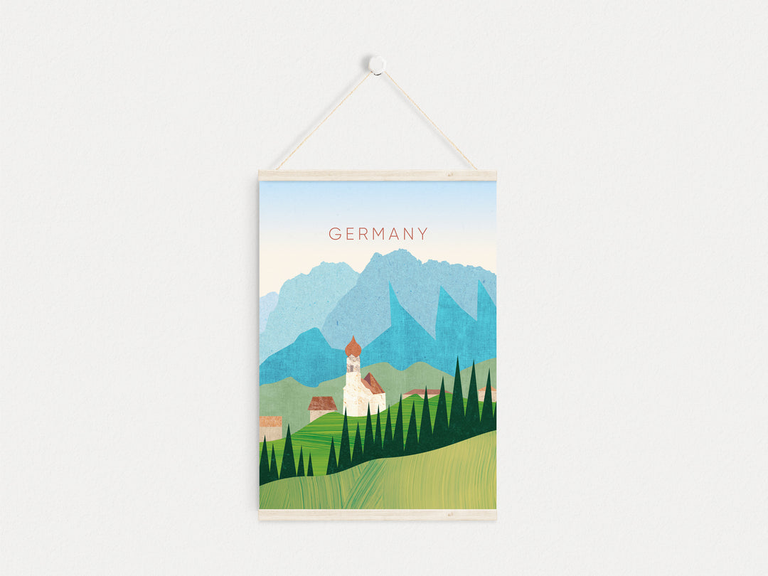 Germany Minimal Travel Poster