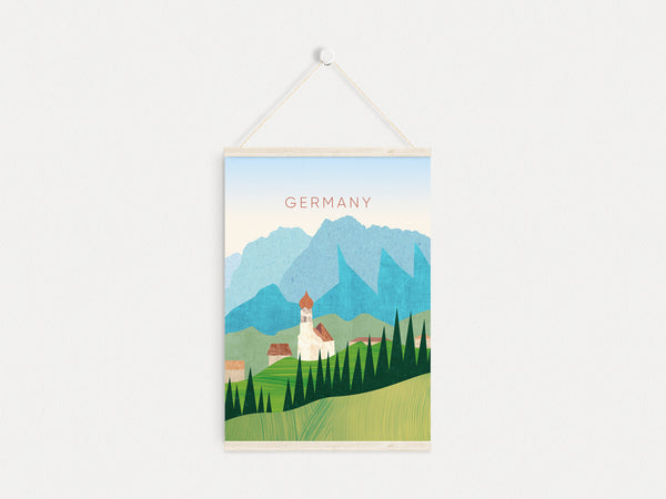Germany Minimal Travel Poster
