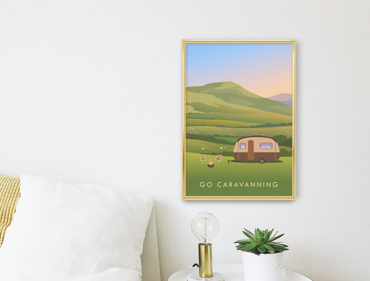 Go Caravanning Travel Poster