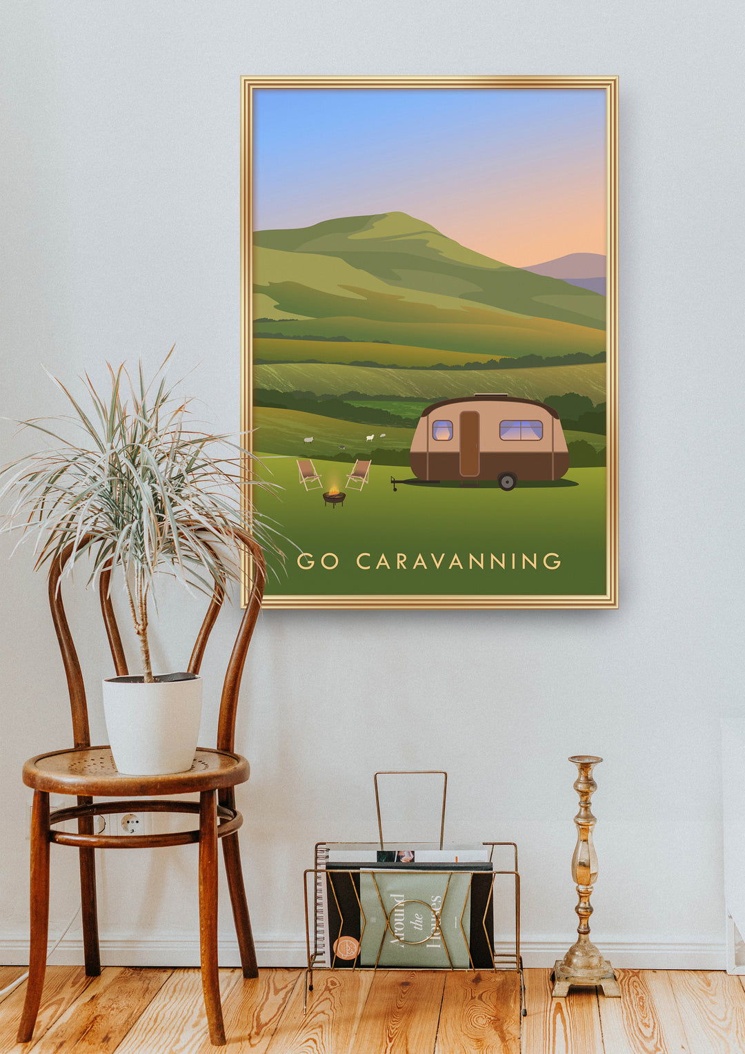 Go Caravanning Travel Poster