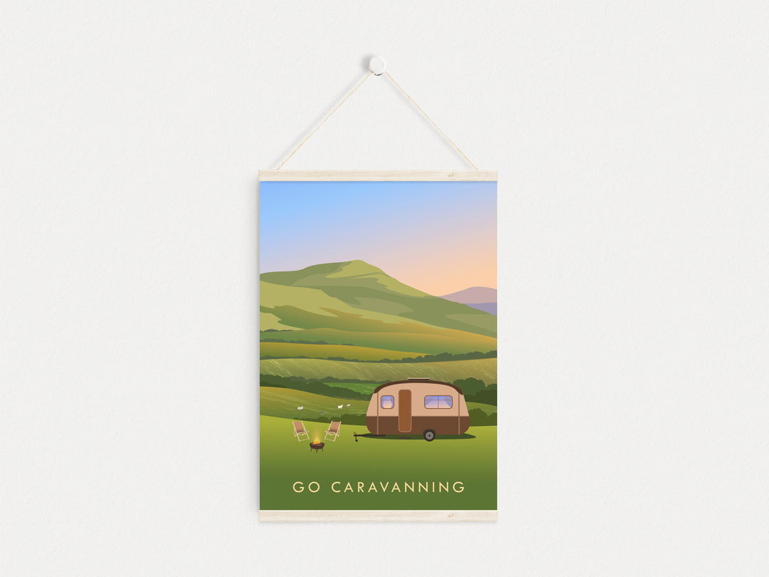 Go Caravanning Travel Poster