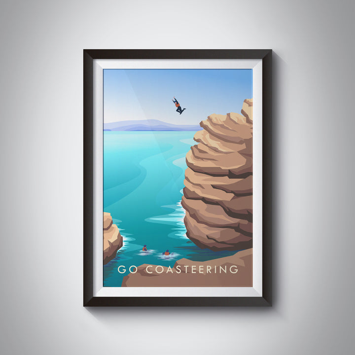 Go Coasteering Travel Poster