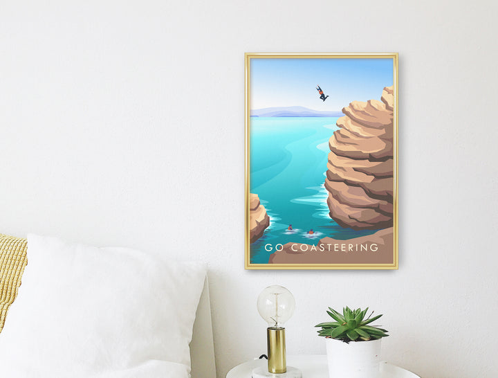 Go Coasteering Travel Poster