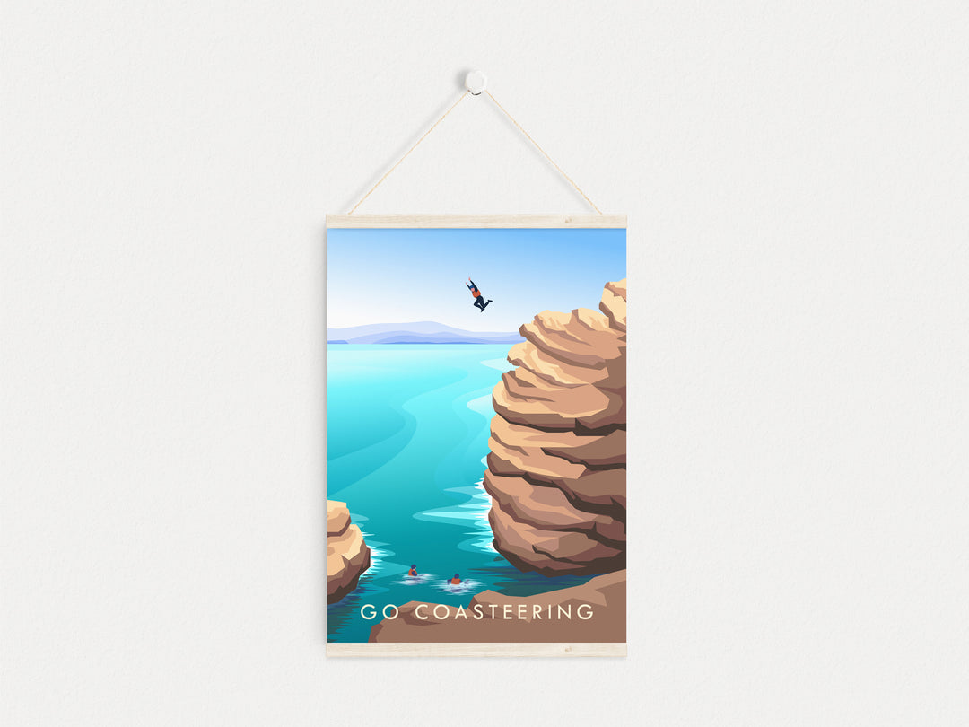 Go Coasteering Travel Poster