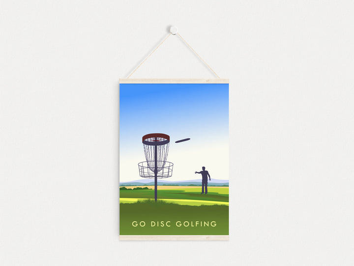 Go Disc Golfing Travel Poster