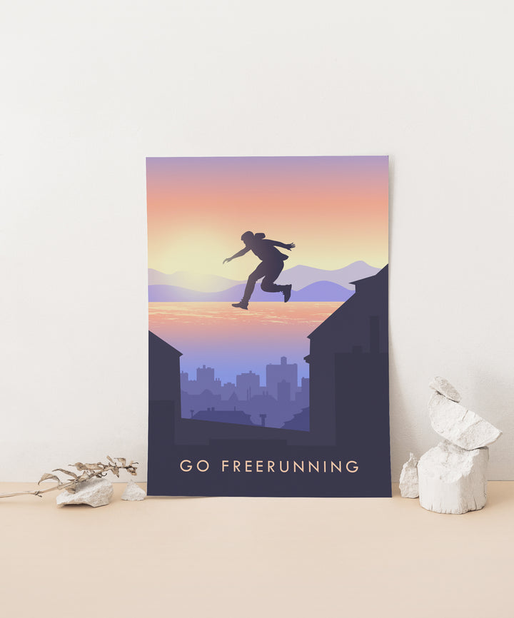 Go Freerunning Travel Poster