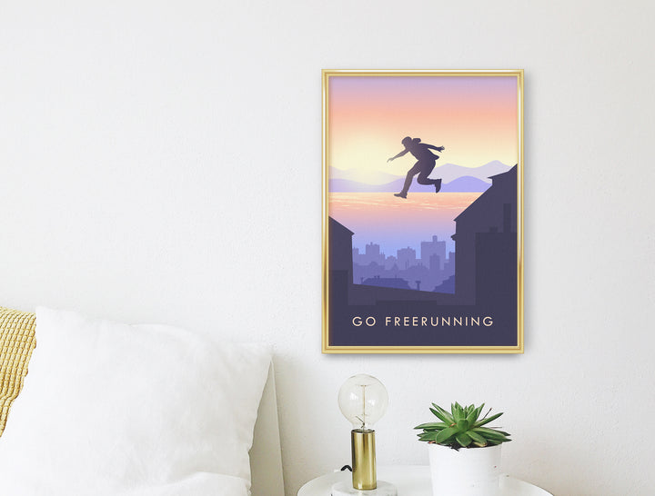 Go Freerunning Travel Poster