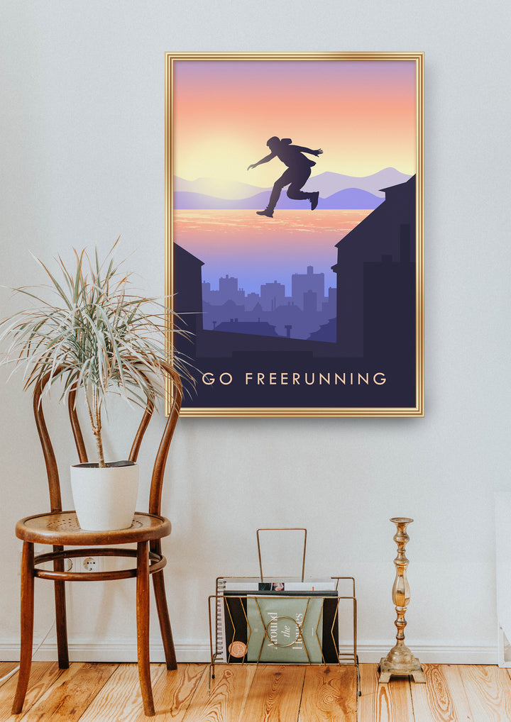 Go Freerunning Travel Poster