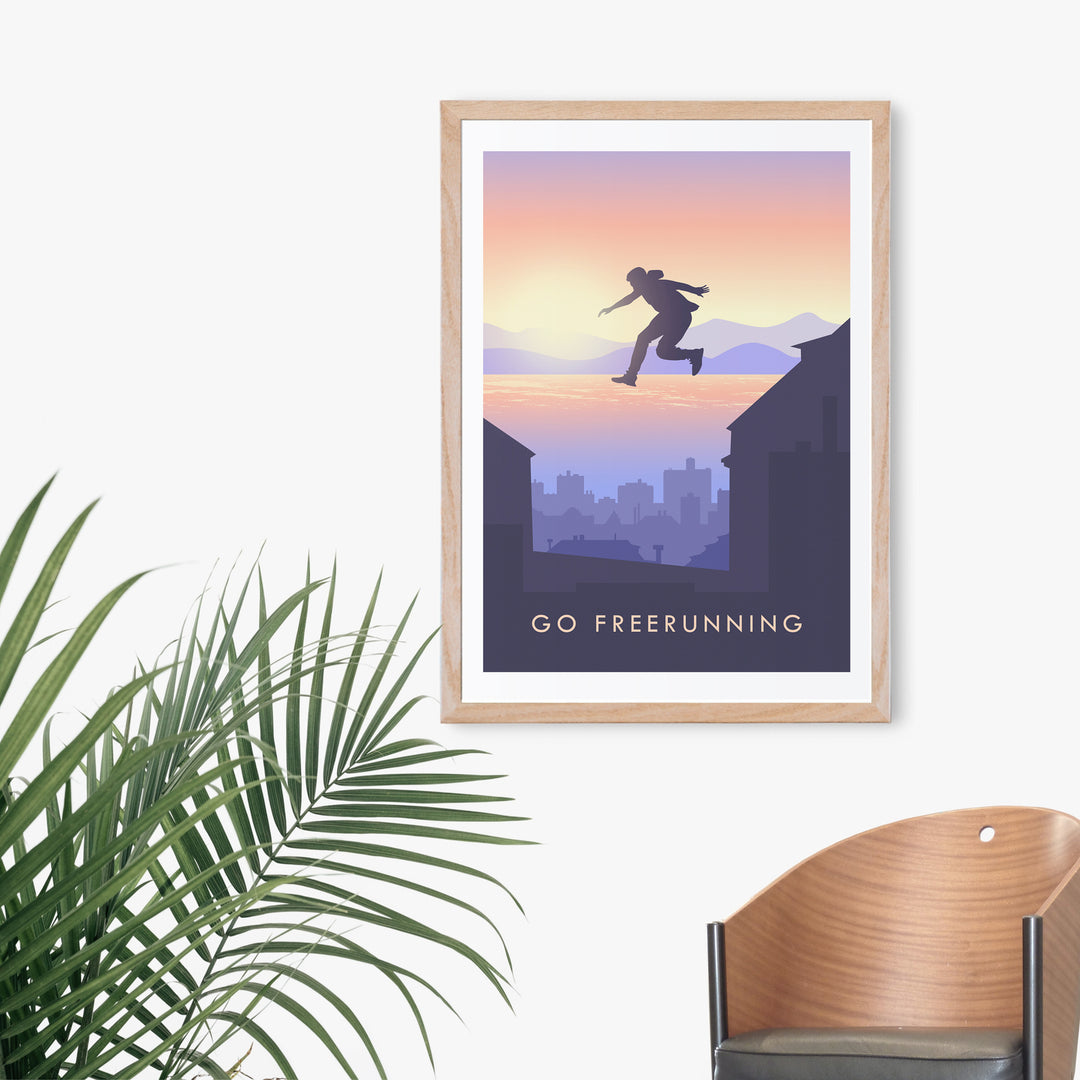 Go Freerunning Travel Poster