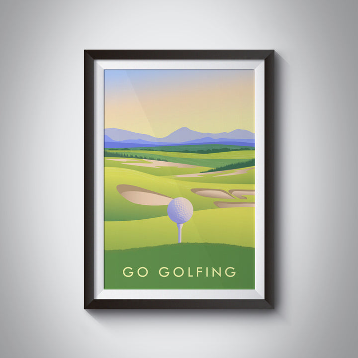 Go Golfing Travel Poster