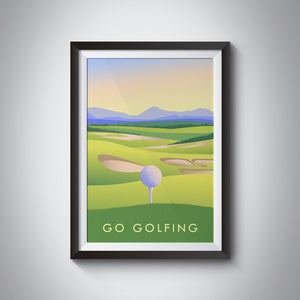 Go Golfing Travel Poster