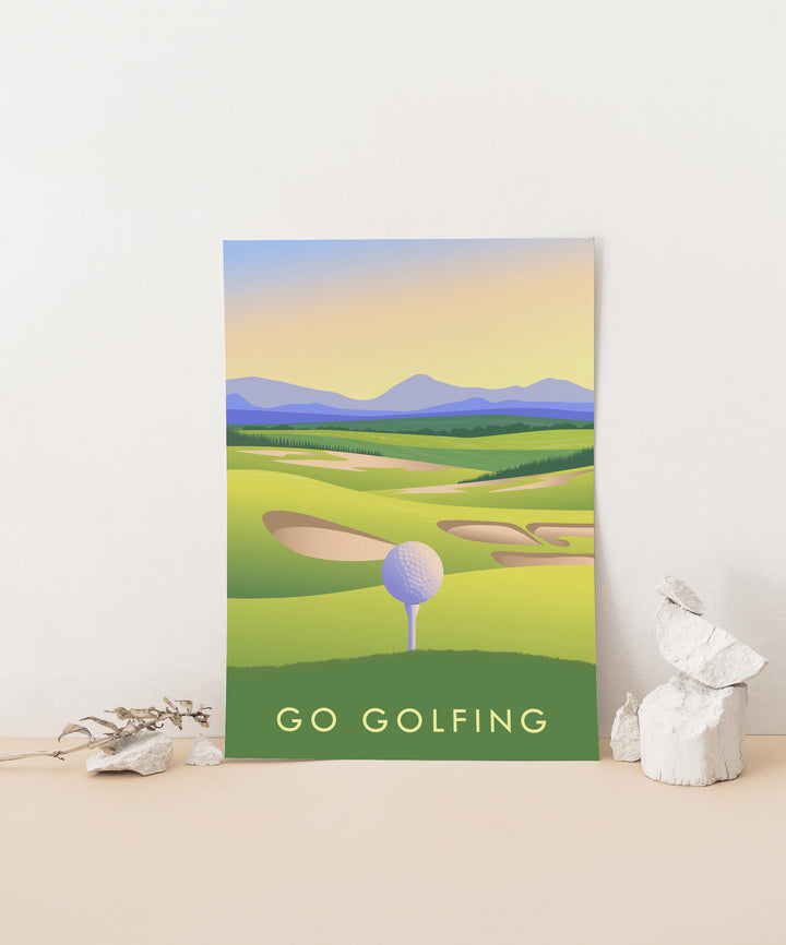 Go Golfing Travel Poster