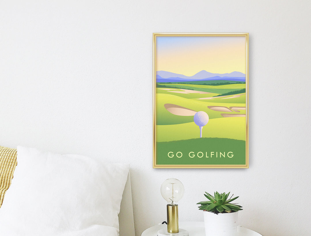 Go Golfing Travel Poster