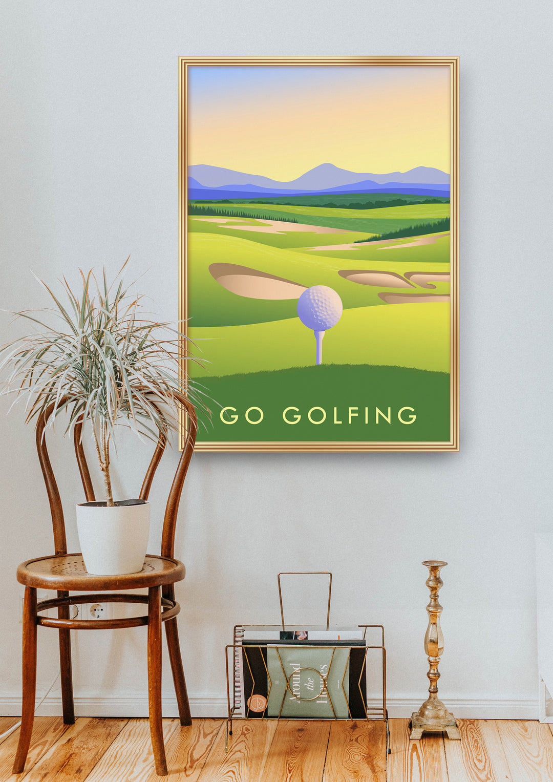 Go Golfing Travel Poster