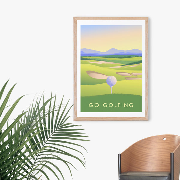 Go Golfing Travel Poster