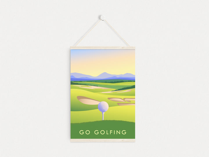 Go Golfing Travel Poster