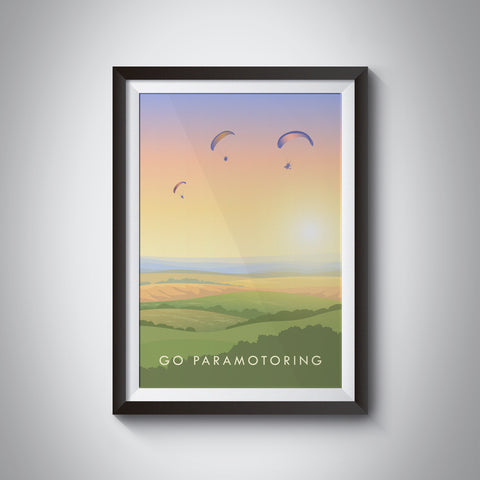 Go Paramotoring Travel Poster