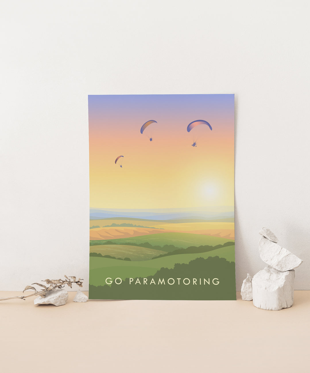 Go Paramotoring Travel Poster