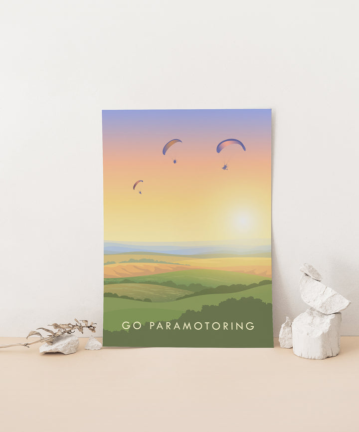 Go Paramotoring Travel Poster