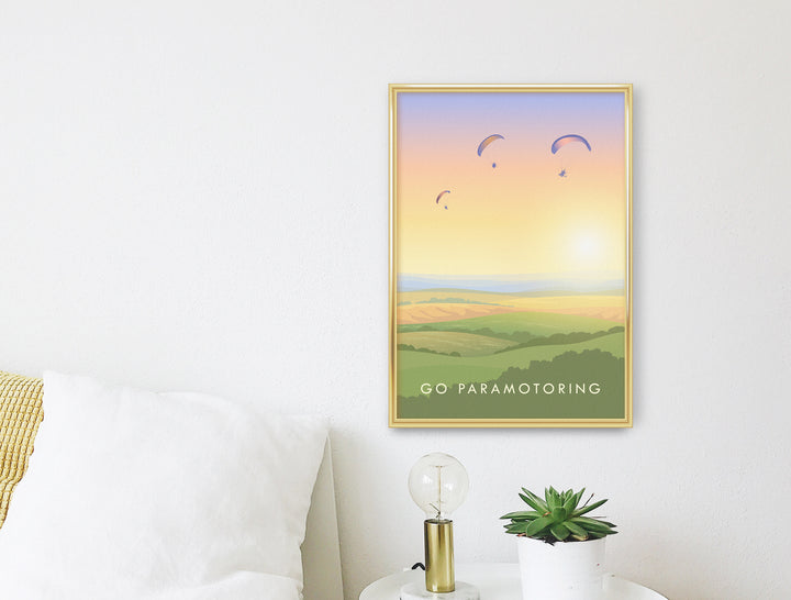 Go Paramotoring Travel Poster