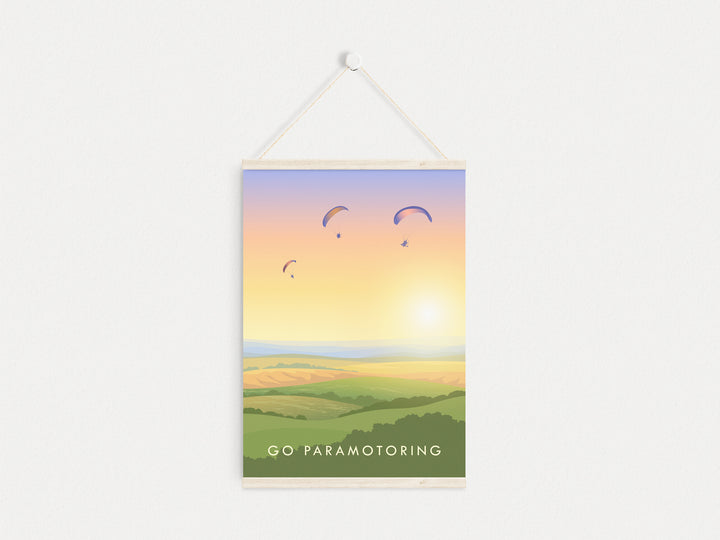 Go Paramotoring Travel Poster