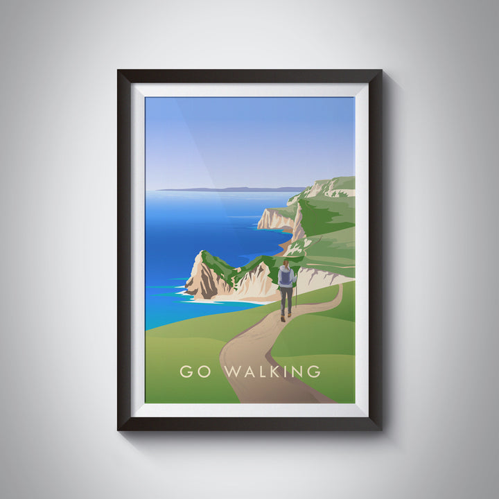 Go Walking Travel Poster